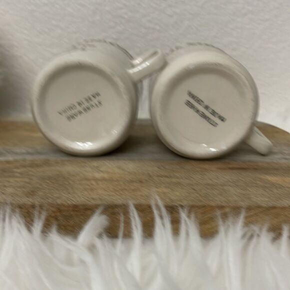 Snowman Mugs Set of 2 - Stoneware - Picture 7 of 7